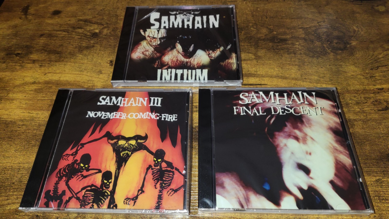 Samhain - 3CD -Initium - November Coming Fire - Final Descent - Import - Sealed Samhain - 3CD -Initium - November Coming Fire - Final Descent - Import - Sealed