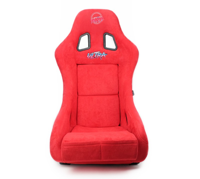 NRG FRP-303RD-ULTRA Prisma Ultra Bucket Seat Medium Red Alcantara Gold Back 6-Pt NRG FRP-303RD-ULTRA Prisma Ultra Bucket Seat Medium Red Alcantara Gold Back 6-Pt