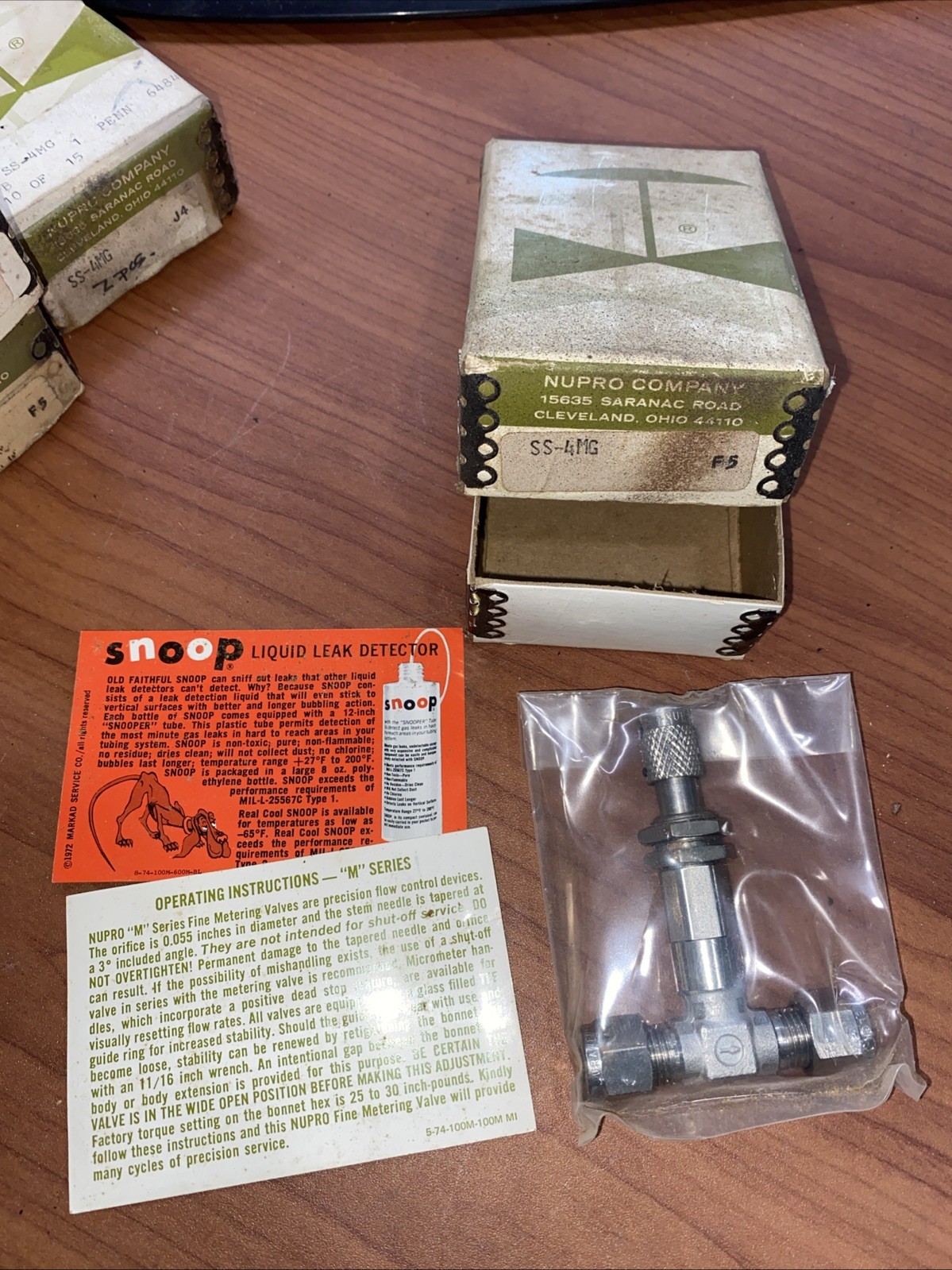 NOS Swagelok NUPRO SS-4MG-VCR Metering Valve 1/4\ NOS Swagelok NUPRO SS-4MG-VCR Metering Valve 1/4\