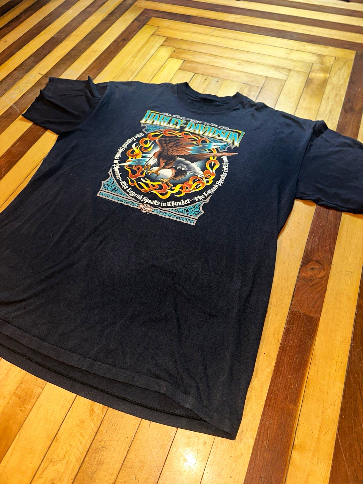 Vintage 1991 Harley Davidson Sturgis Black Hills Rally T Shirt XL Single Stitch