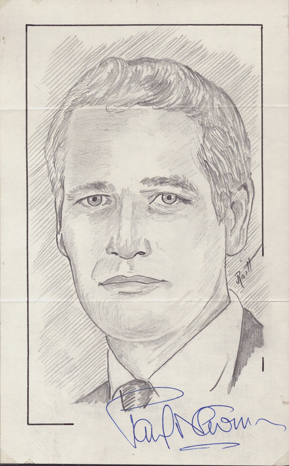 JOHN RAITT - ORIGINAL ART SIGNED CO-SIGNED BY: PAUL NEWMAN
