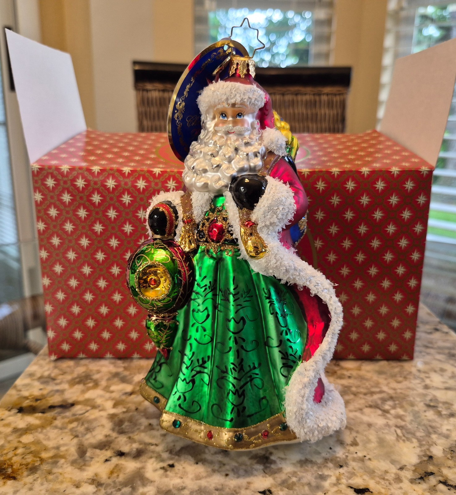 2024 Christopher Radko SANTA\'S SPARKLING KEEPSAKE Ornament 1022012 Poland RARE 2024 Christopher Radko SANTA\'S SPARKLING KEEPSAKE Ornament 1022012 Poland RARE