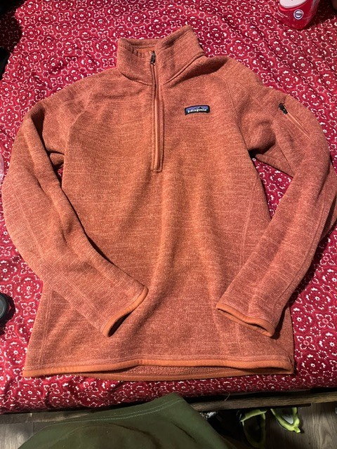 Patagonia Womens Sz S Better Sweater 1/4 Zip Fleece Pullover Jacket