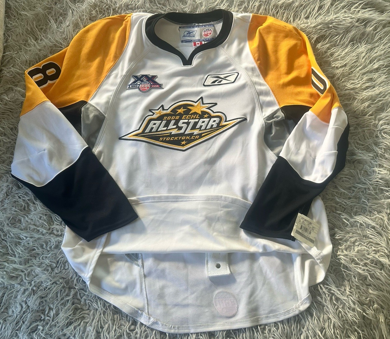 Stockton Thunder 2008 ECHL All Star Classic CCM Authentic Smith #08 Jersey