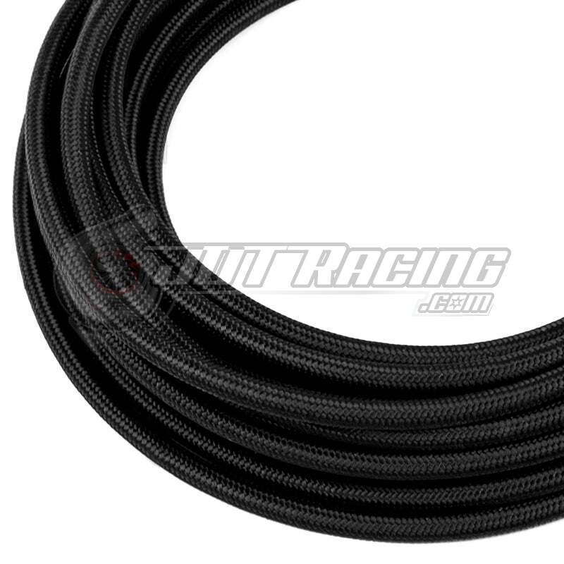 AN20 20AN Black Nylon Braided Stainless Steel Hose HIGH QUALITY 20FT Feet Length