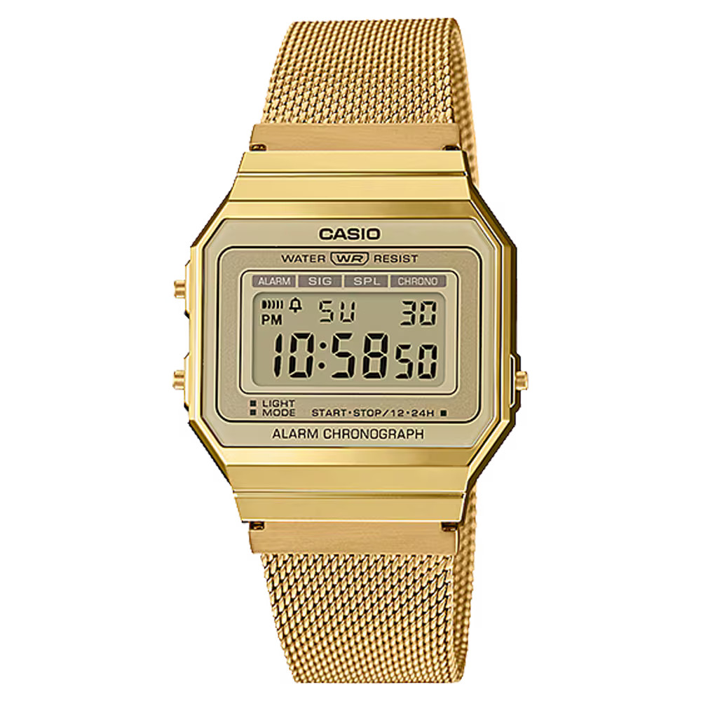 CASIO A700WMG-9AVT A700WMG-9A GOLD TONE / STEEL DIGITAL WATCH CASIO A700WMG-9AVT A700WMG-9A GOLD TONE / STEEL DIGITAL WATCH
