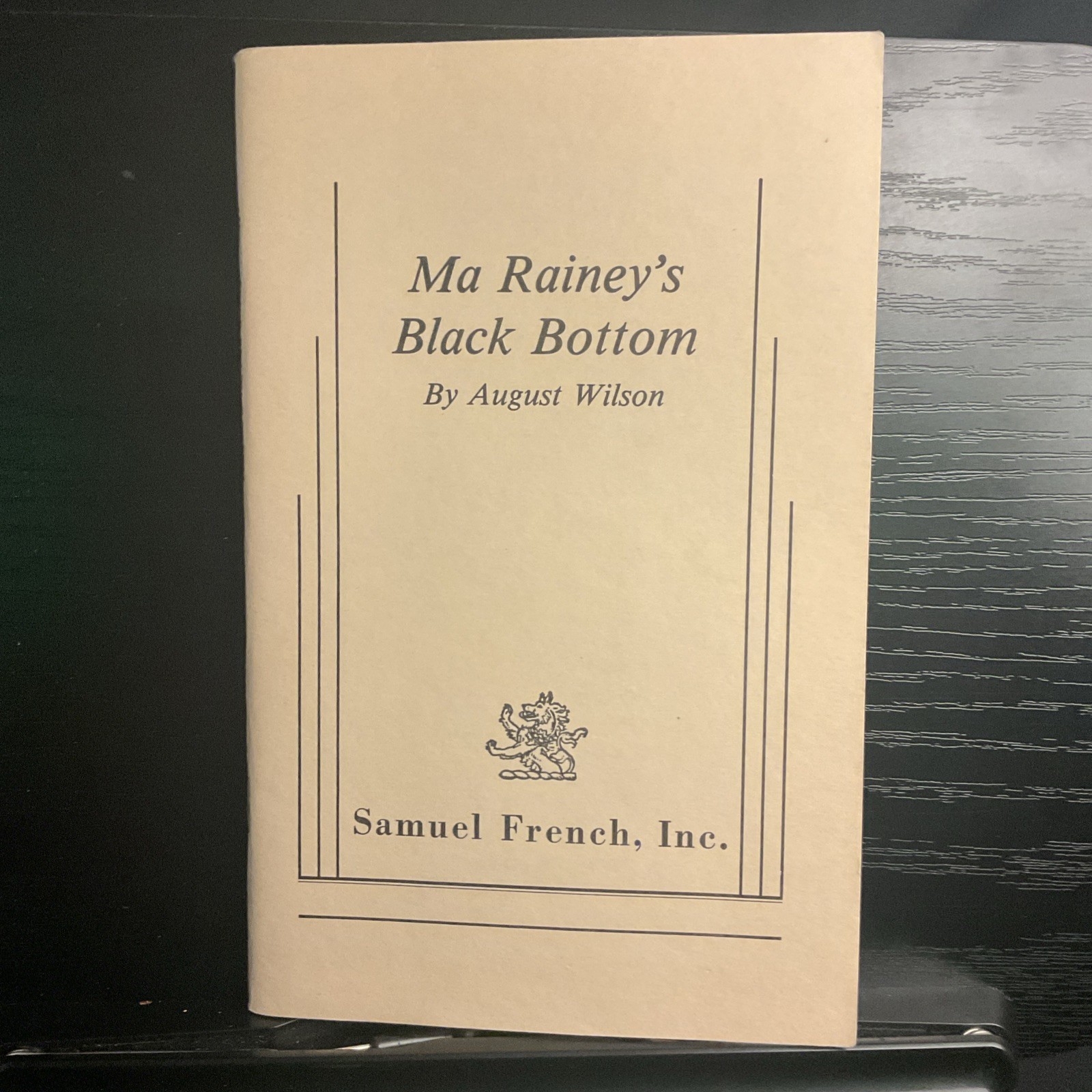 MA RAINEY\'S BLACK BOTTOM Vintage 1985 Wilson Samuel French Play Script RARE MA RAINEY\'S BLACK BOTTOM Vintage 1985 Wilson Samuel French Play Script RARE