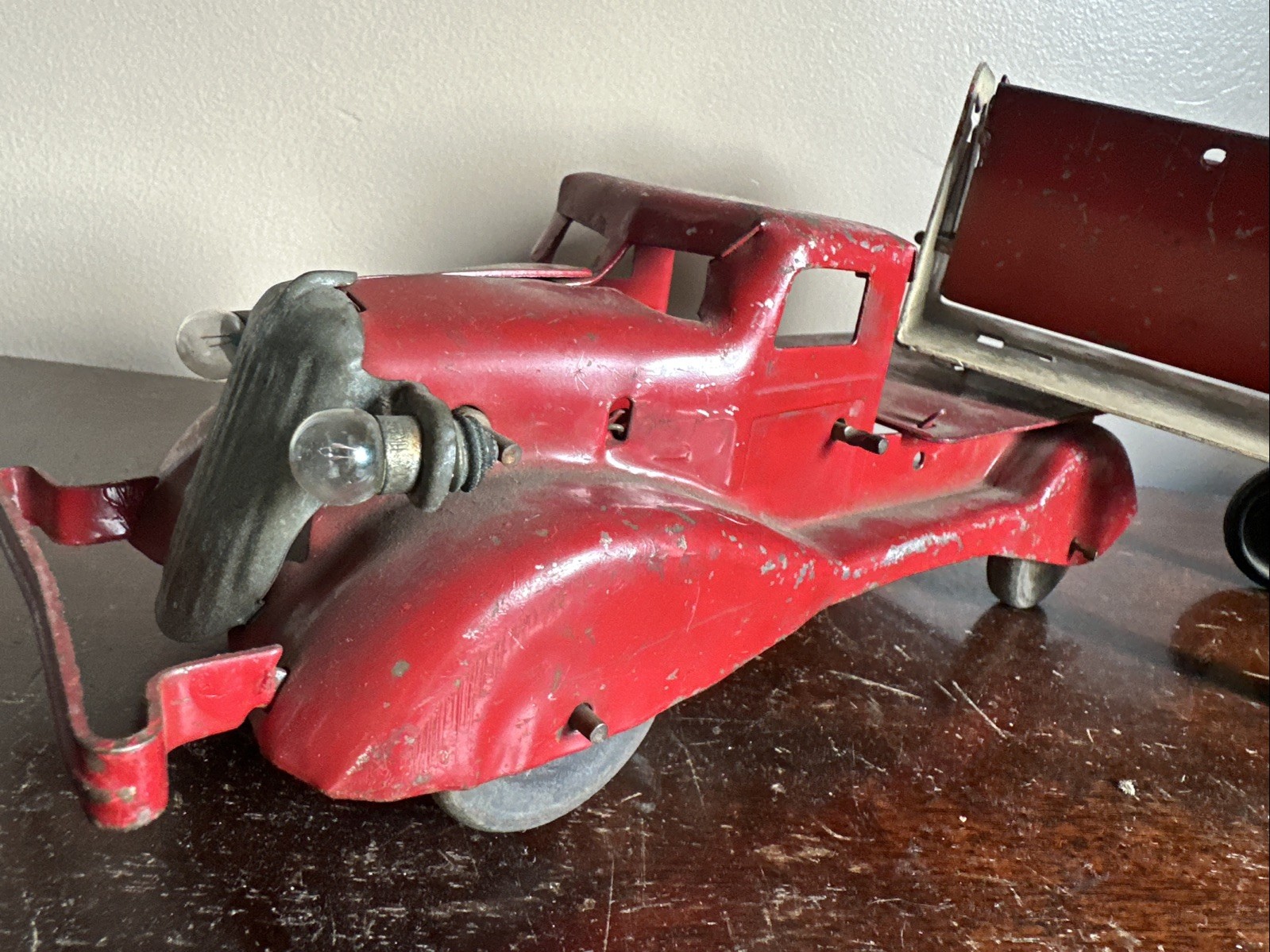Vintage 1930s Marx Pressed Steel Side Dump Truck