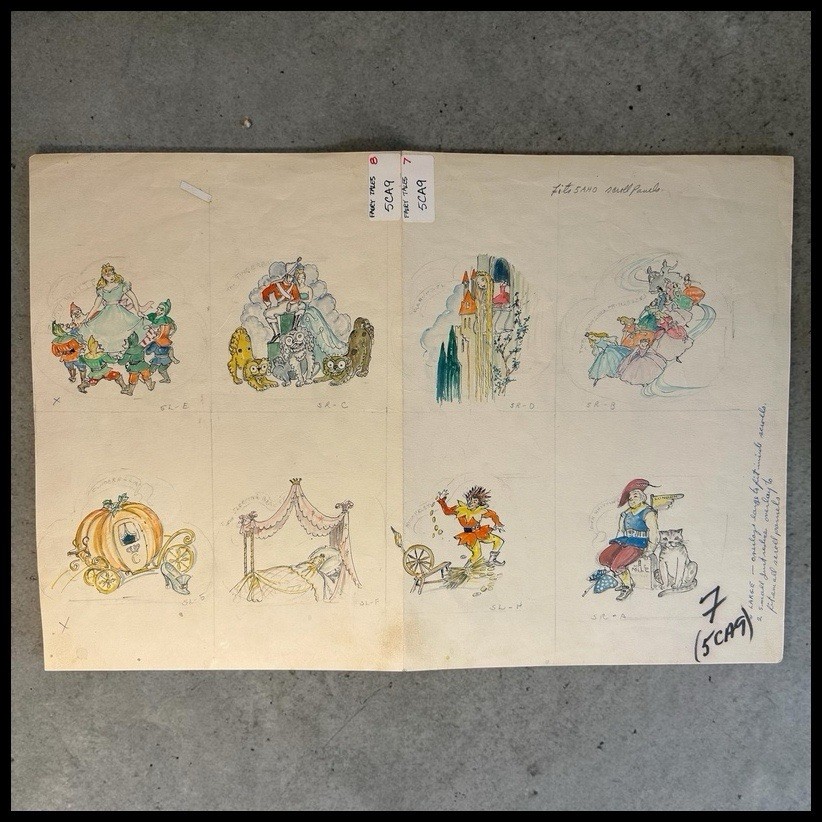 Vintage New Orleans Mardi Gras Tableau Art Venus Fairy Tale Louis Fischer NOLA
