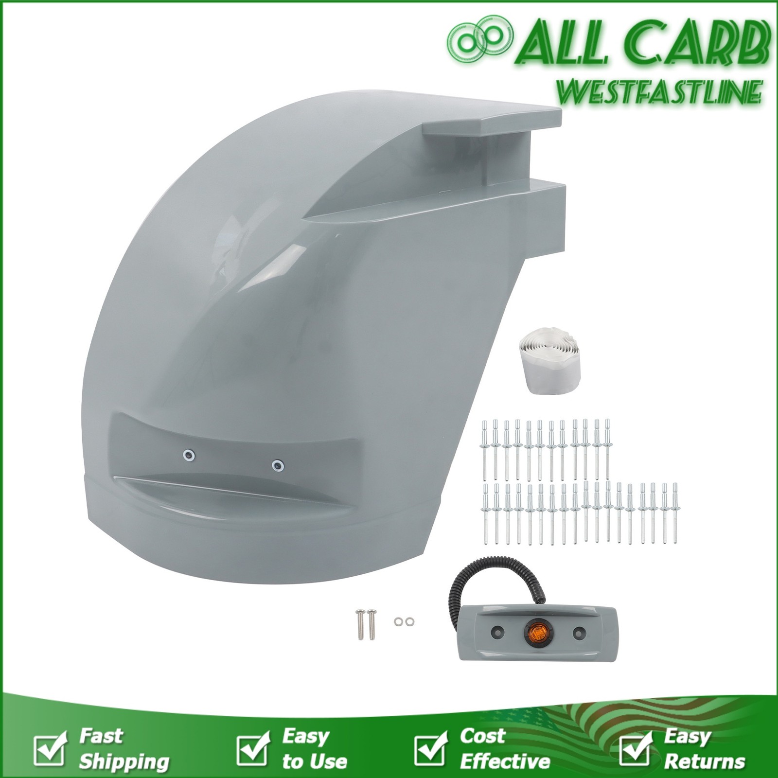 For Supreme Truck Body Style Passenger/Curbside Front Corner Cap Kit #116404