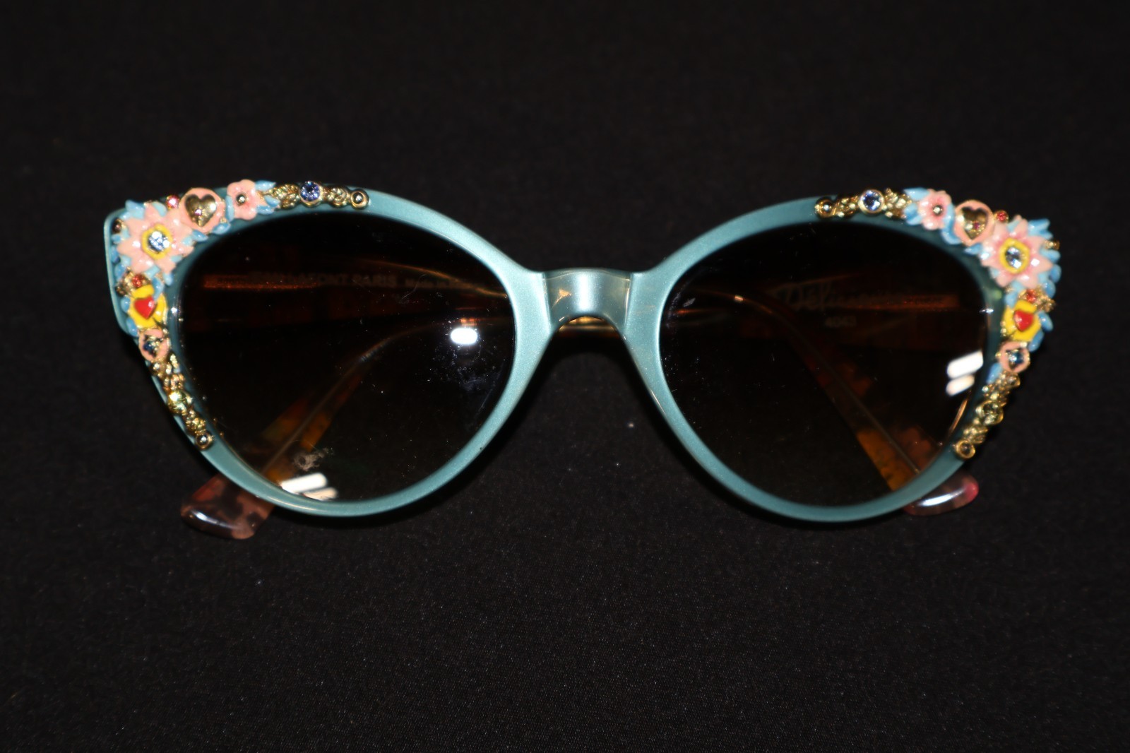 Jean Lafont Paris France Eyeglasses Frames Blue Enamel Delicieuse 4043