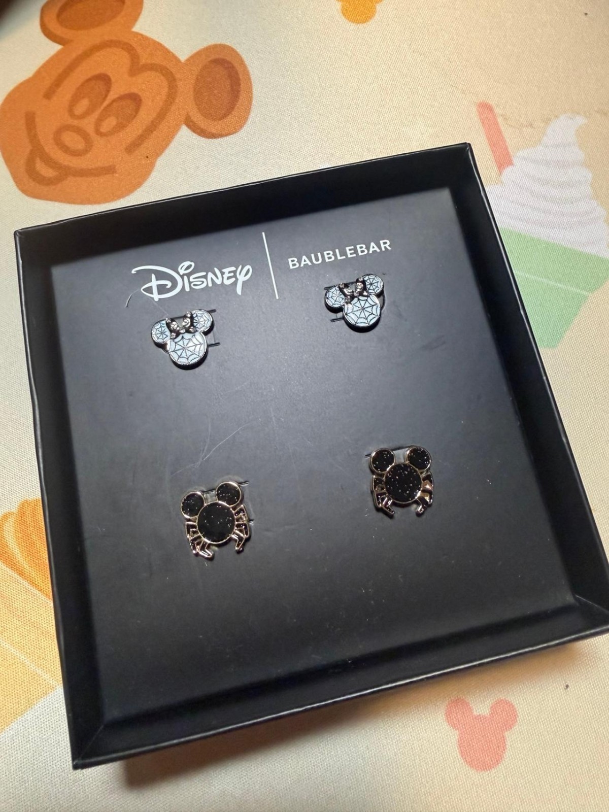 Disney x BaubleBar Mickey Mouse Halloween Spider & Web Earring Set Duo Disney x BaubleBar Mickey Mouse Halloween Spider & Web Earring Set Duo