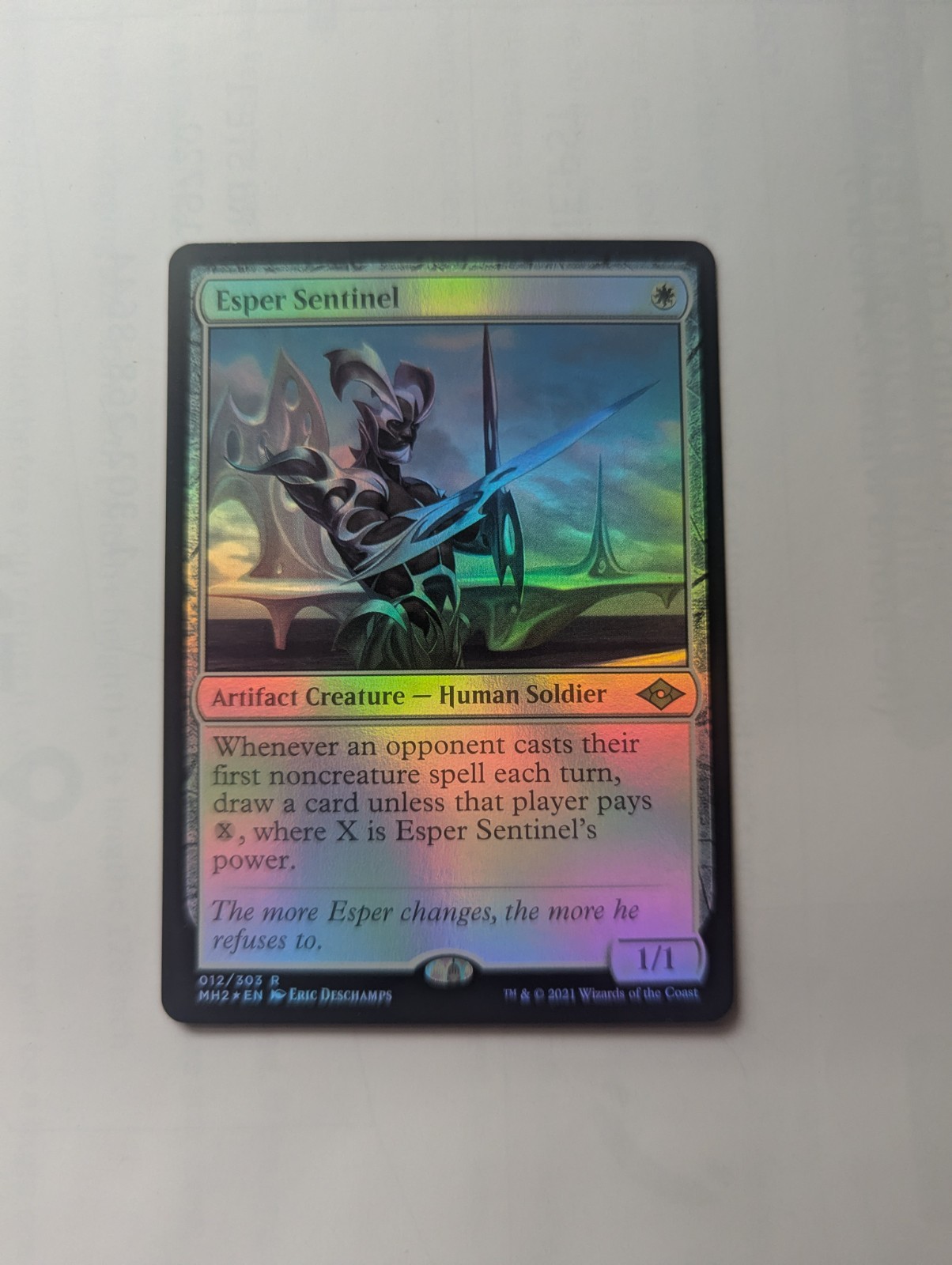 Modern Horizons 2 Magic: The Gathering Esper Sentinel Foil Modern Horizons 2 Magic: The Gathering Esper Sentinel Foil