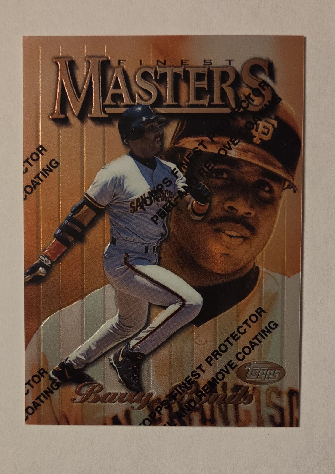 1997 Topps Finest - Common - Bronze Barry Bonds #1 Promotional Sample Refractor 1997 Topps Finest - Common - Bronze Barry Bonds #1 Promotional Sample Refractor