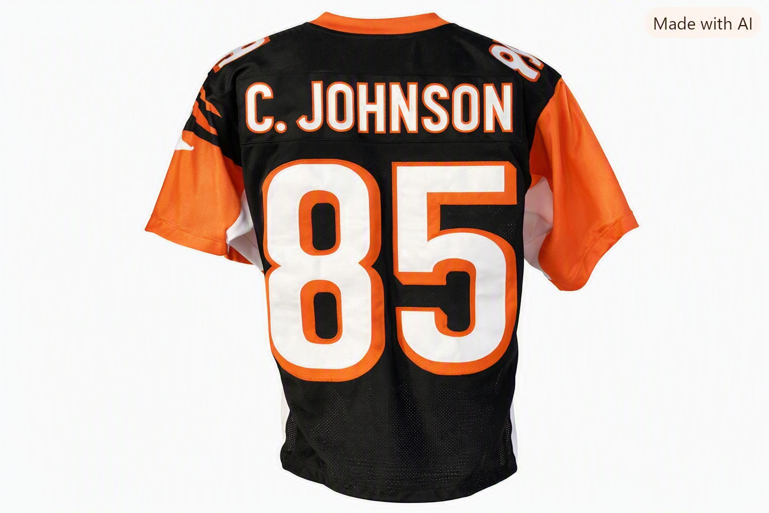 CUSTOM UNSIGNED CHAD JOHNSON BLACK JERSEY XL