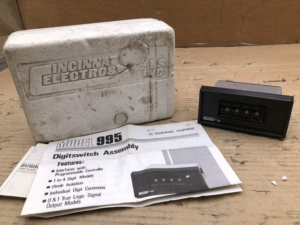 Cincinnati Electrosystems 995-4-0 4 Digit Counter / Digitswitch Assembly -NIB