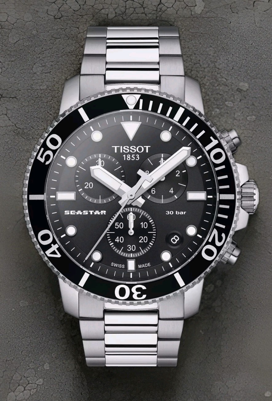 Tissot Seastar 1000 Chronograph Black Dial Watch T120.417.11.051.00