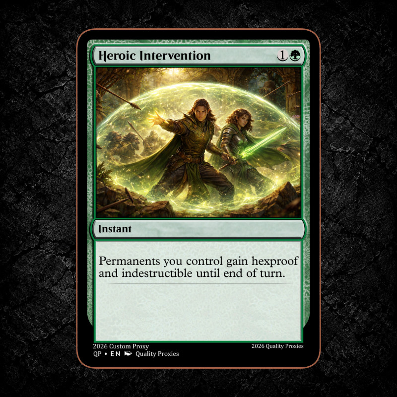 Heroic Intervention - Custom MTG Playtest card