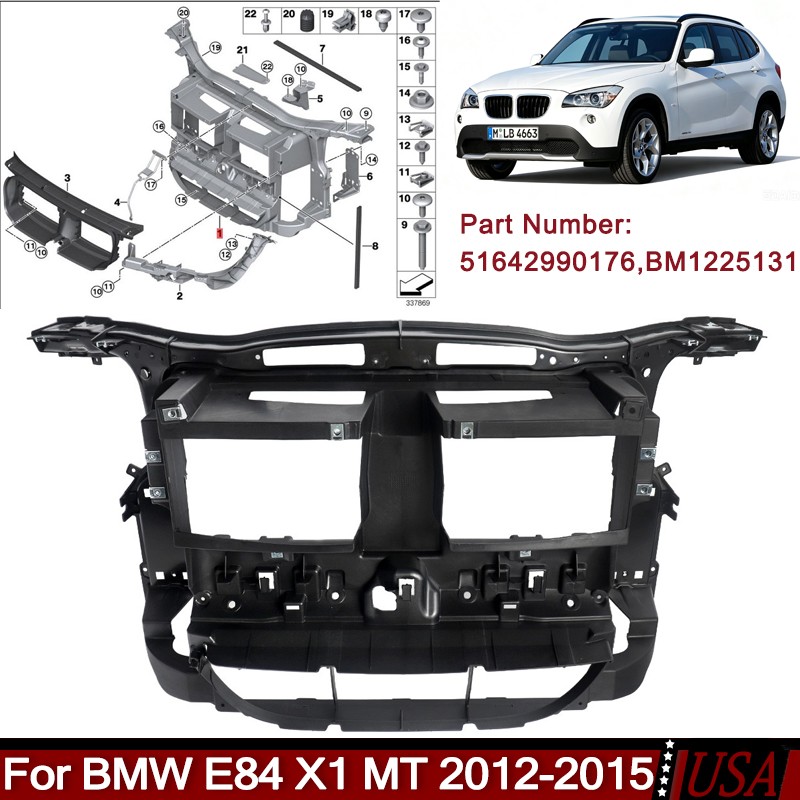 Sport Line Models Front Radiator Support For 2012-2015 BMW E84 X1 MT 51642990176 Sport Line Models Front Radiator Support For 2012-2015 BMW E84 X1 MT 51642990176