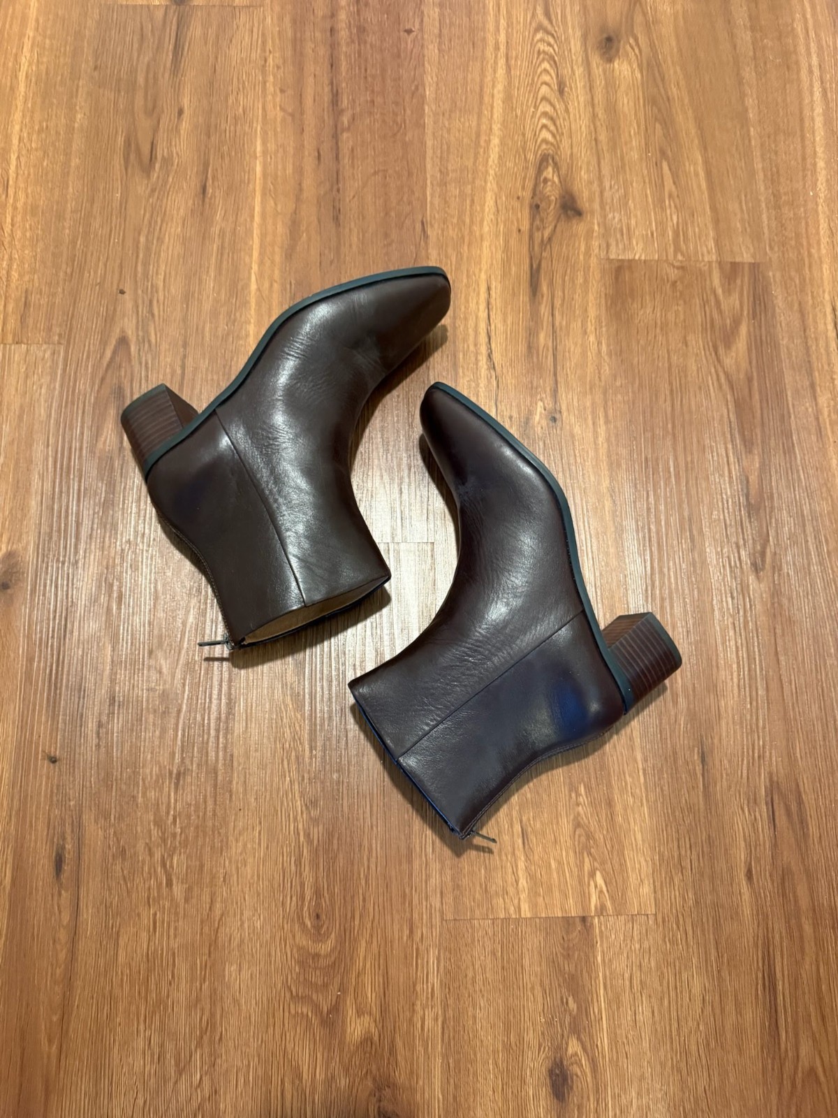 Madewell Essex Ankle Boots Brown Chocolate Raisin Leather Size 9.5 NN071 Worn 1x Madewell Essex Ankle Boots Brown Chocolate Raisin Leather Size 9.5 NN071 Worn 1x