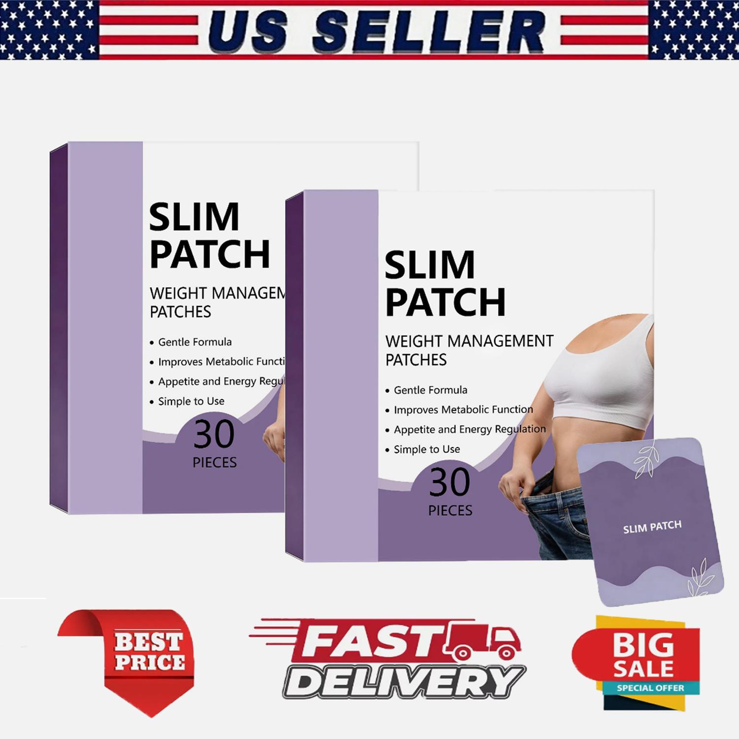 2X Akemi Natural Body Patches,Slim Patch,All Skin Types, 30-Day Supply 2X Akemi Natural Body Patches,Slim Patch,All Skin Types, 30-Day Supply