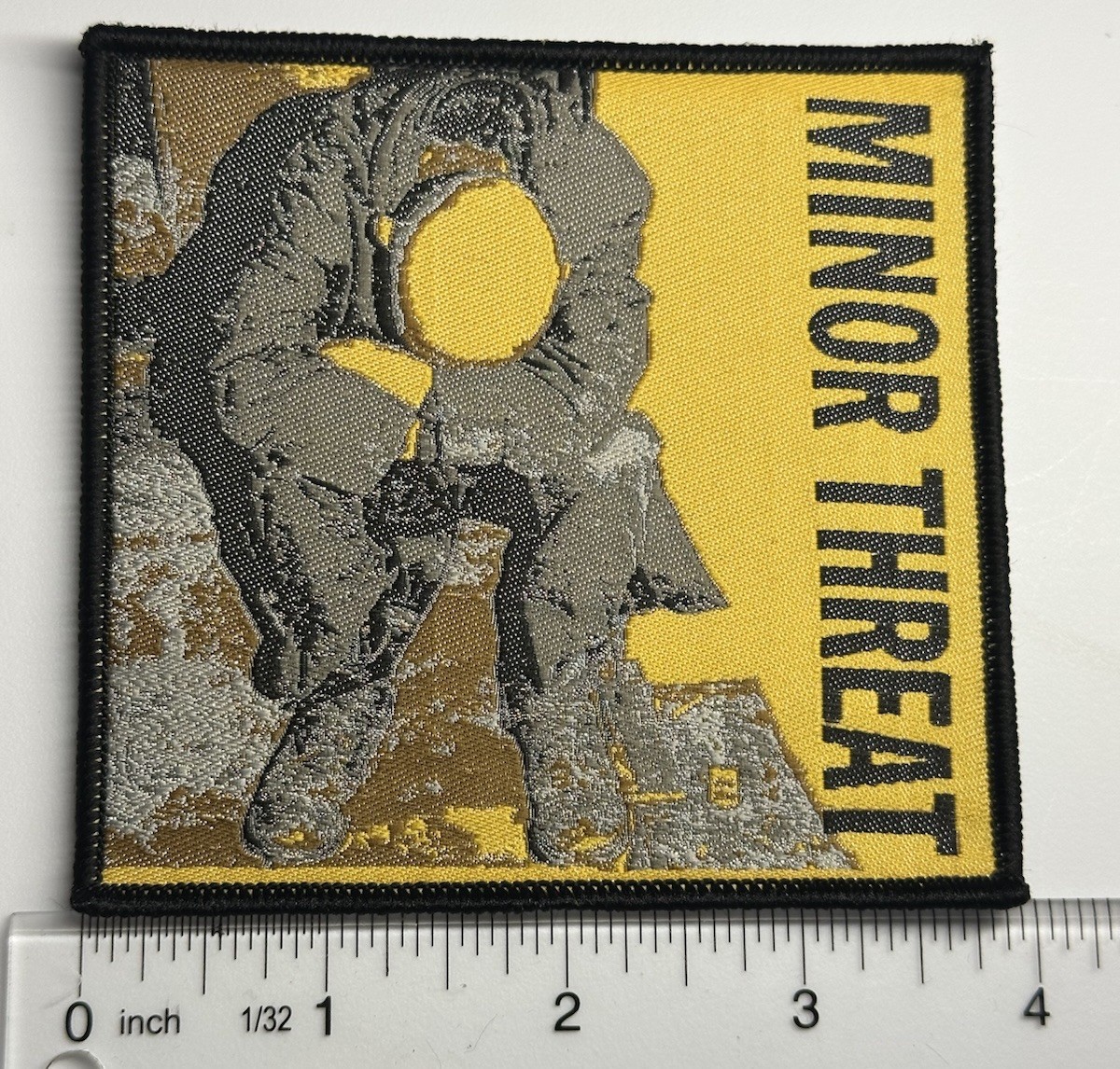 Minor Threat Black border woven patch