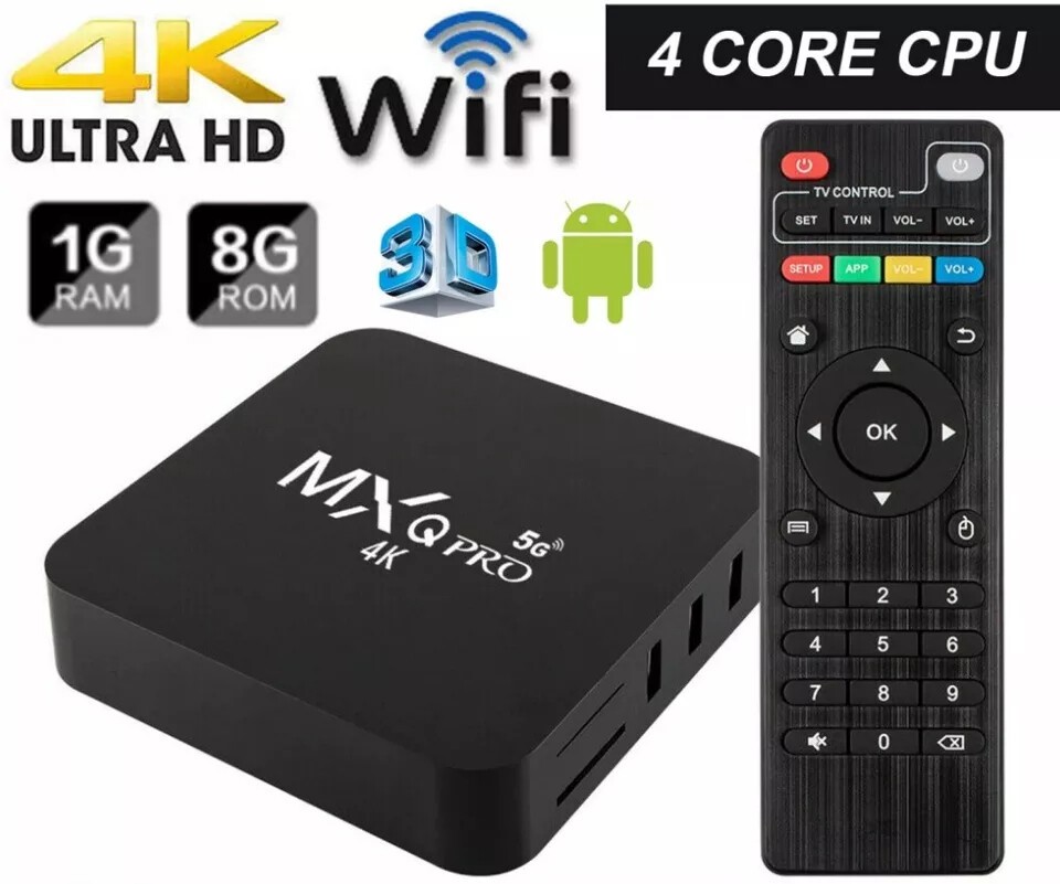 US MXQ Pro 4K Ultra HD 64Bit Wifi Android 11 Quad Core Smart TV Box Media Player US MXQ Pro 4K Ultra HD 64Bit Wifi Android 11 Quad Core Smart TV Box Media Player