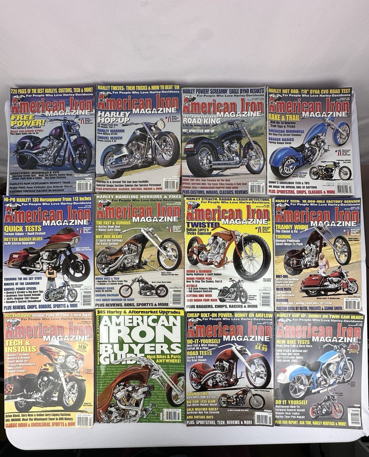 Vintage American Iron Magazines Lot Of 12 Motorcycle Magazine Vintage American Iron Magazines Lot Of 12 Motorcycle Magazine