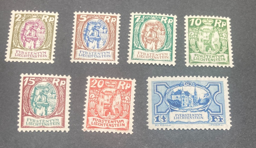 KAPPYS STAMPS LIECHTENSTEIN #74-80 COMPLETE SET MINT HINGED SP5 KAPPYS STAMPS LIECHTENSTEIN #74-80 COMPLETE SET MINT HINGED SP5