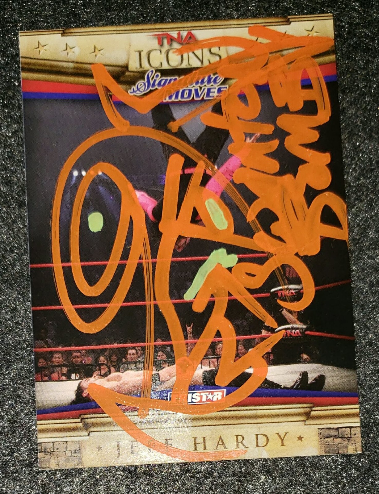 JEFF HARDY signed card ,  tna, impact, wcw wwe, aew