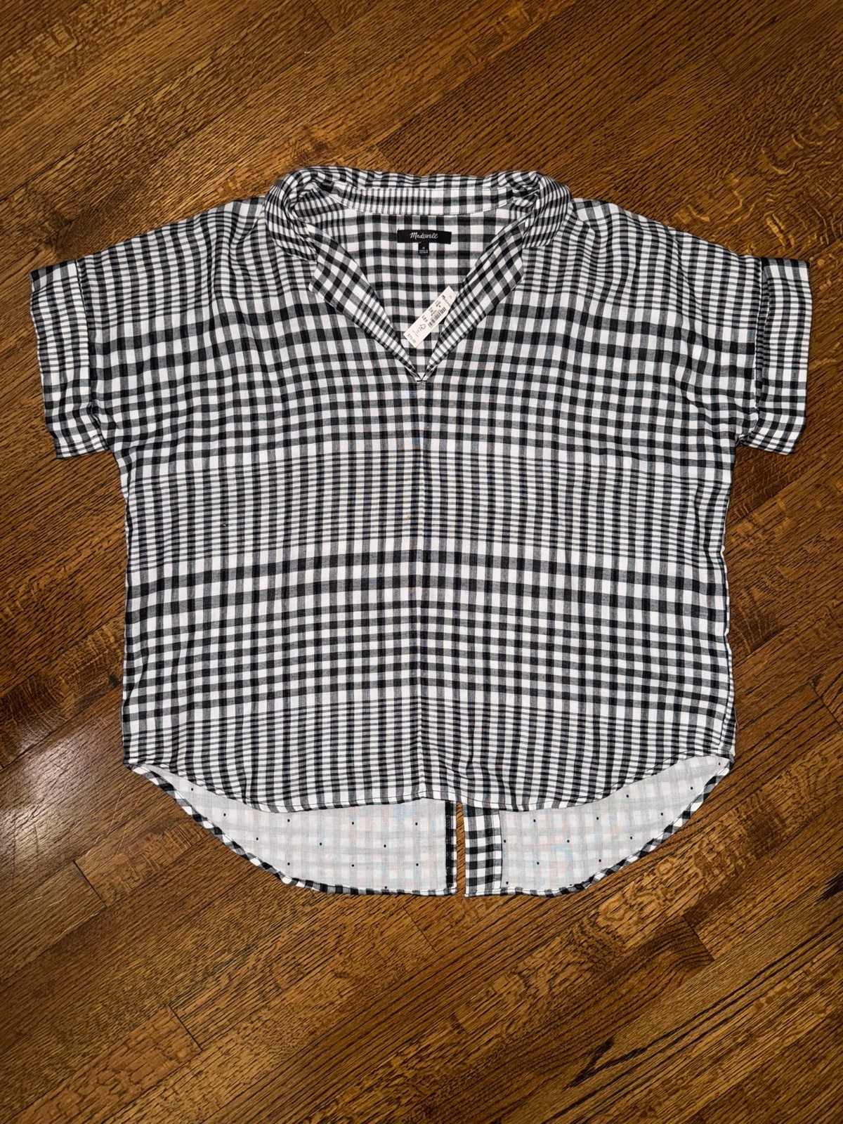 NWT Madewell Double-Faced Hayden Popover Top in Breeney Plaid - MEDIUM NWT Madewell Double-Faced Hayden Popover Top in Breeney Plaid - MEDIUM