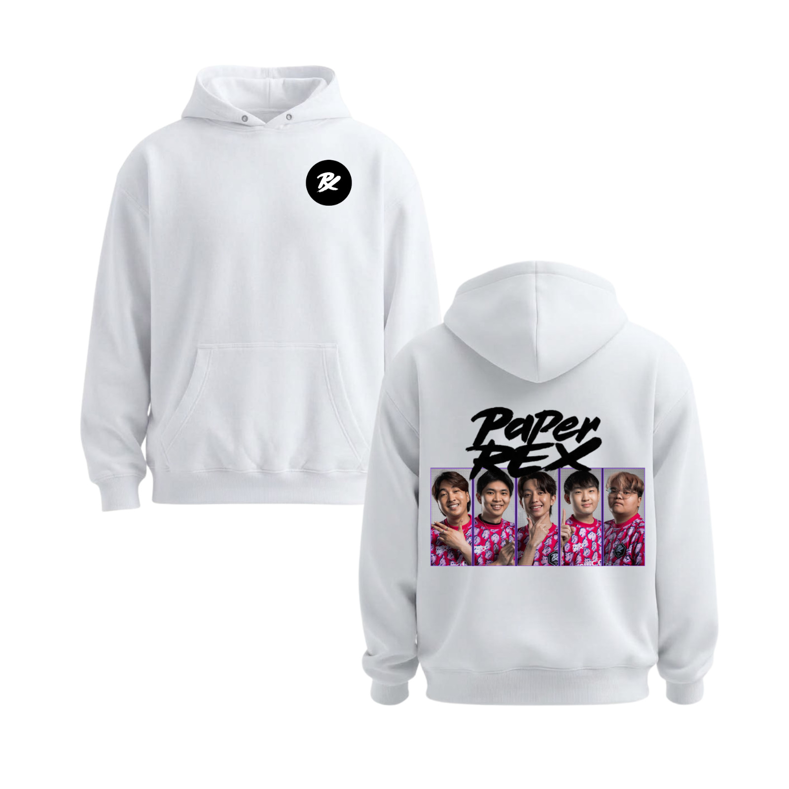 Esports Team Paper Rex Fan Art Tribute Hoodie Unisex Casual Reprint