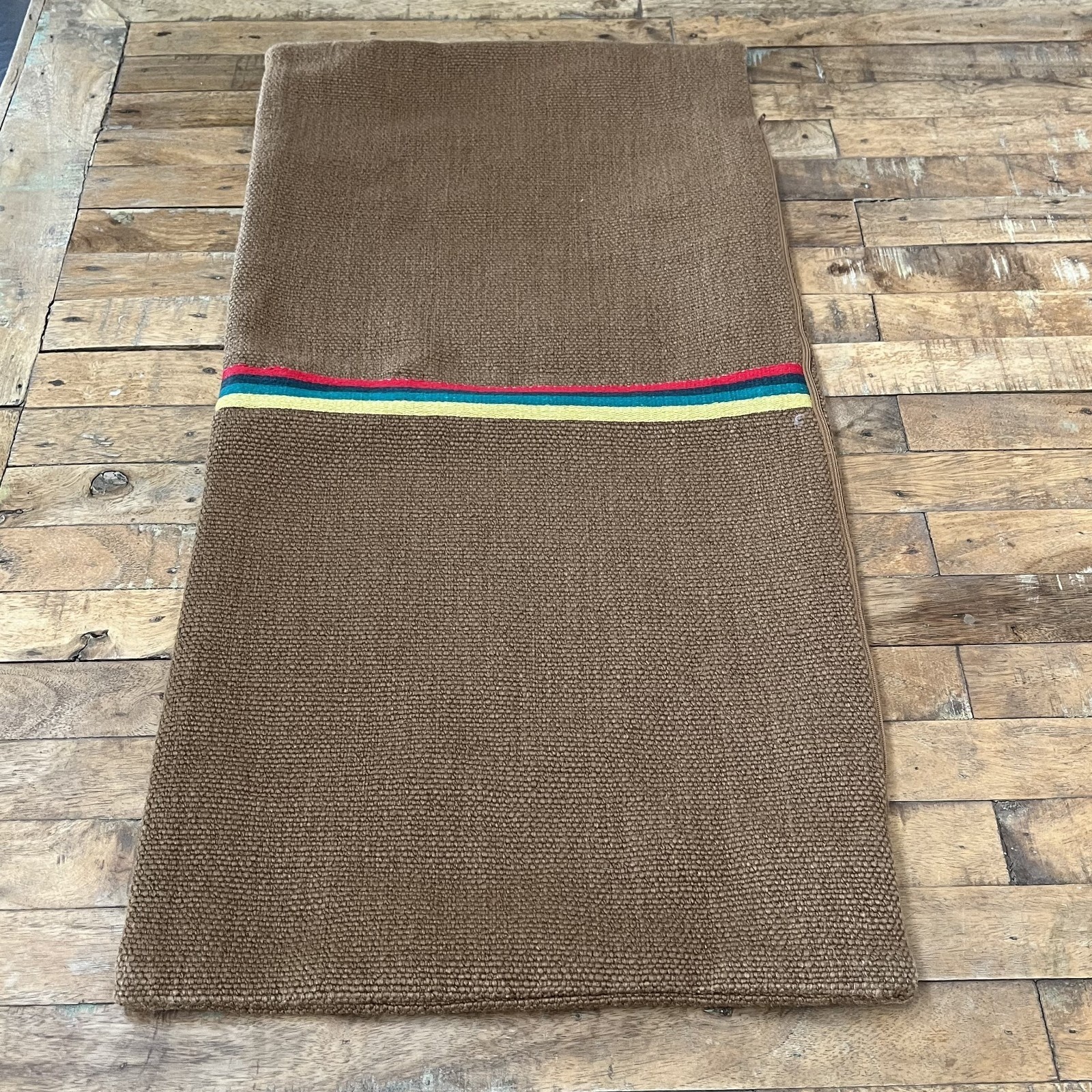 Libeco Striped Pillow Cover 15 in x 30 in Linen Wool Blend Brown