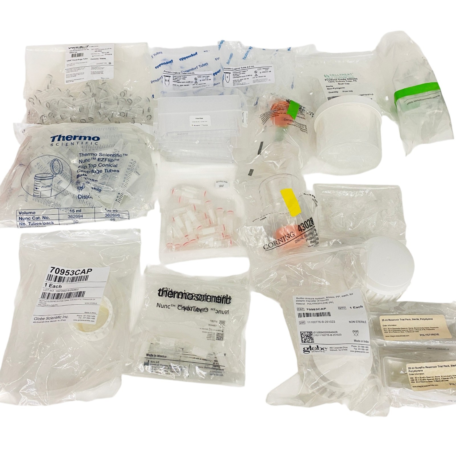 Mixed Lab Supply Bulk Lot - Thermo, Eppendorf LoBind, BioLegend Plates, Corning Mixed Lab Supply Bulk Lot - Thermo, Eppendorf LoBind, BioLegend Plates, Corning