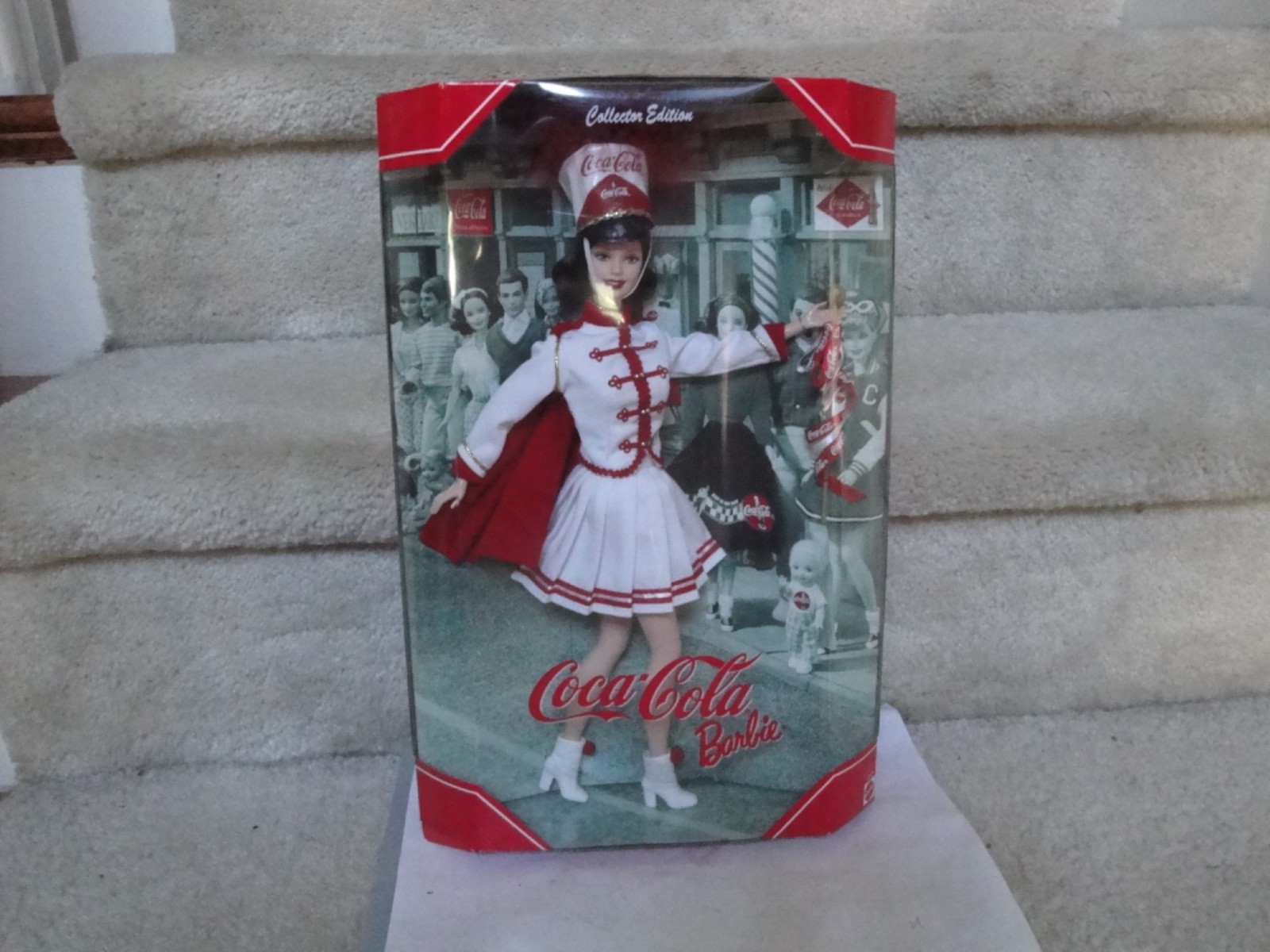 NIB Barbie 2001 Coca Cola Collectors Edition Majorette Barbie Doll  