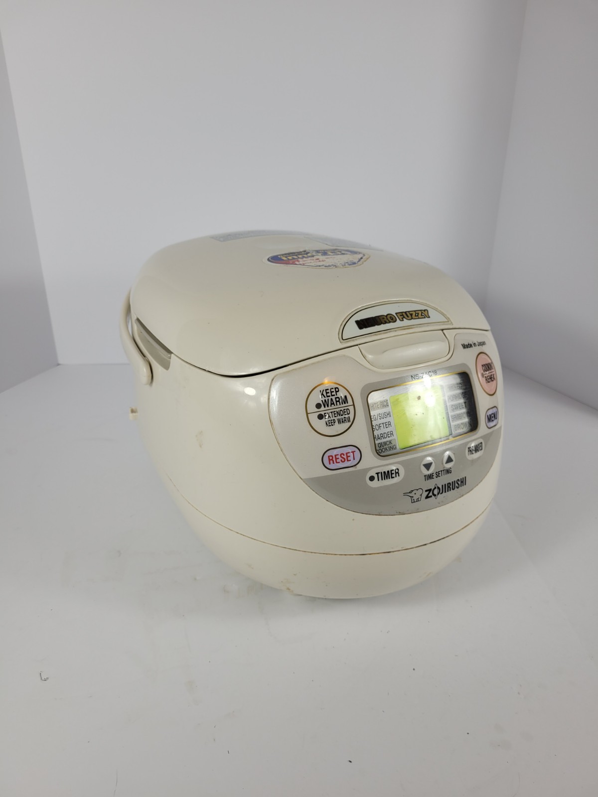 Zojirushi Neuro Fuzzy Rice Cooker Warmer 10-Cup NS-ZAC18 Japan TESTED WORKS Zojirushi Neuro Fuzzy Rice Cooker Warmer 10-Cup NS-ZAC18 Japan TESTED WORKS