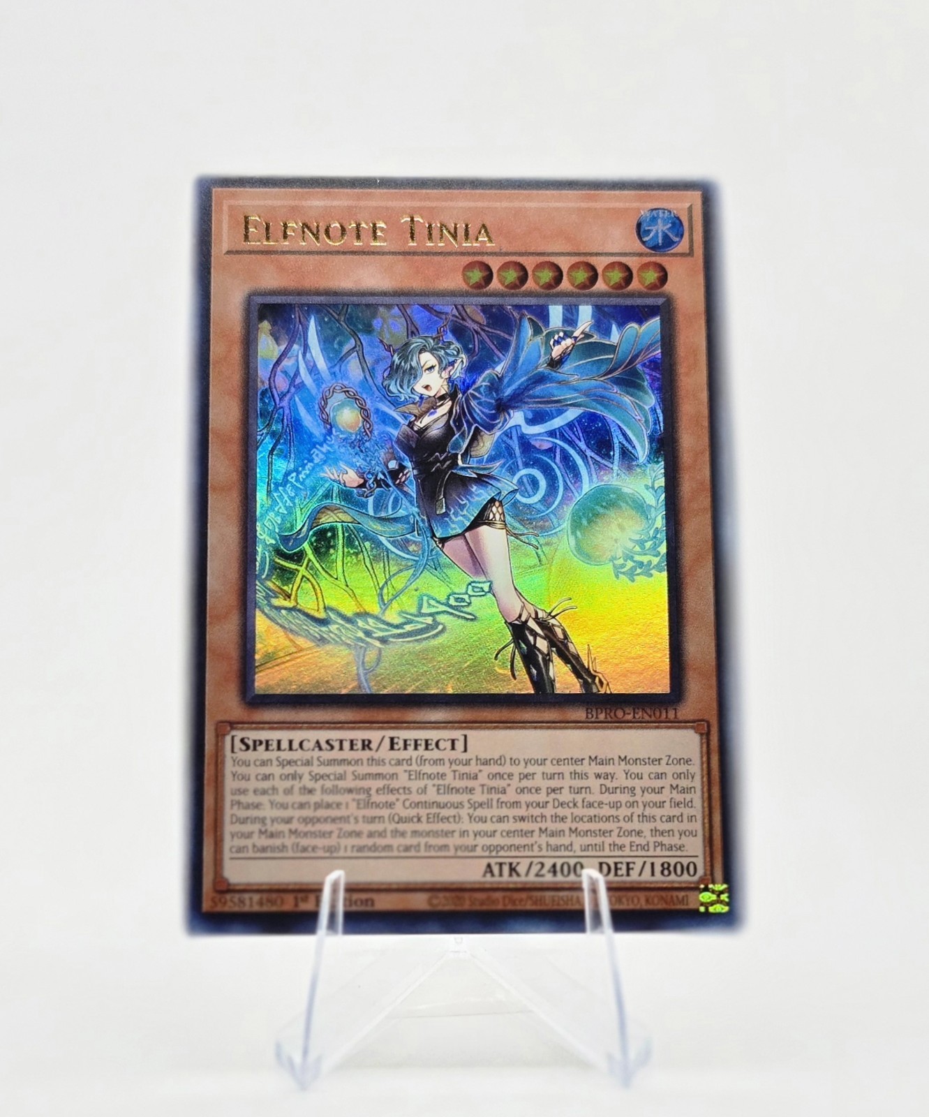 Elfnote Tinia BPRO-EN011 (Ultra Rare) 1st Ed - NM - YU-GI-OH
