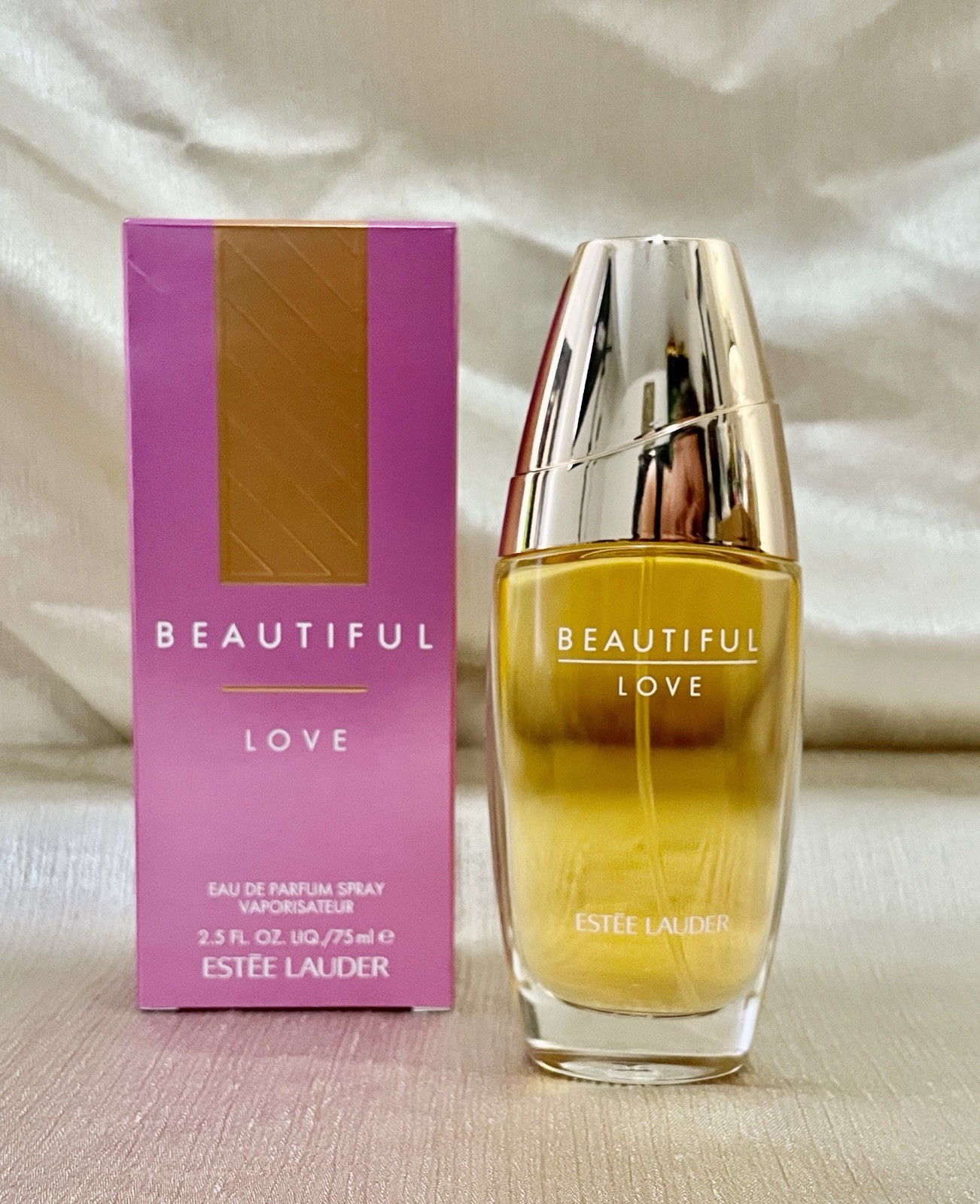 Estée Lauder Beautiful Love Eau De Parfum Spray 2.5 oz 75 ml A92 NWB Estée Lauder Beautiful Love Eau De Parfum Spray 2.5 oz 75 ml A92 NWB