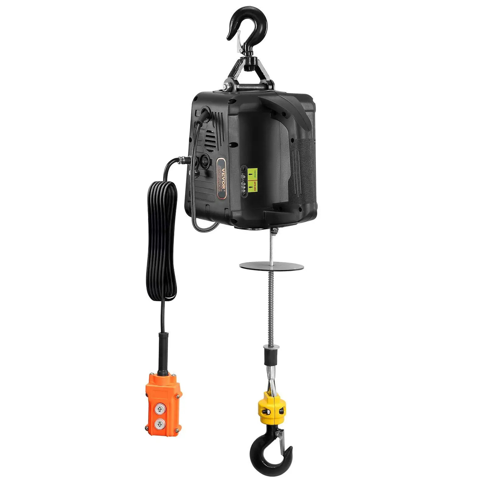 Electric Hoist Winch - 1500W, 1100 Lbs 22.9 Ft Lift Height, Wired Remote Electric Hoist Winch - 1500W, 1100 Lbs 22.9 Ft Lift Height, Wired Remote