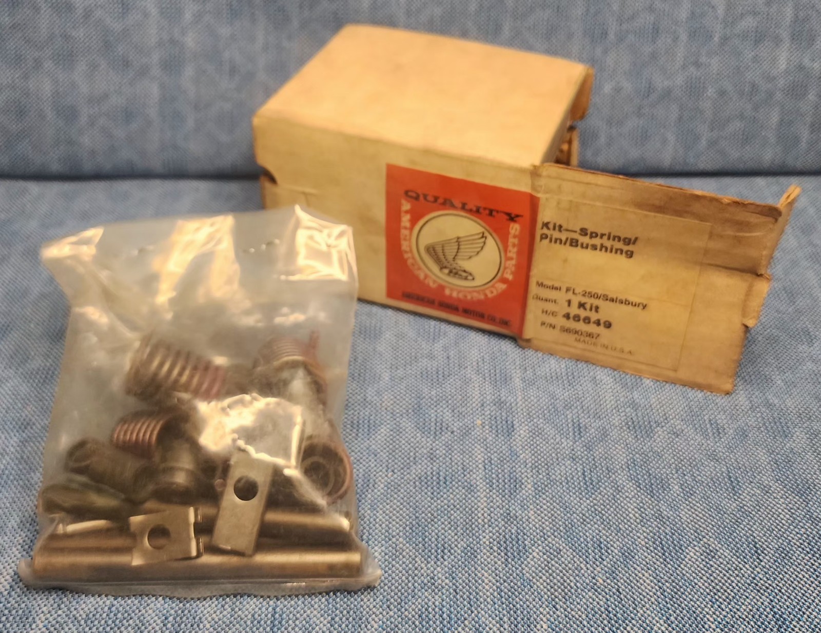 VTG NOS 1979-84 Honda FL250 Kit Spring/Pin/Bushing (Honda Part #S690367)