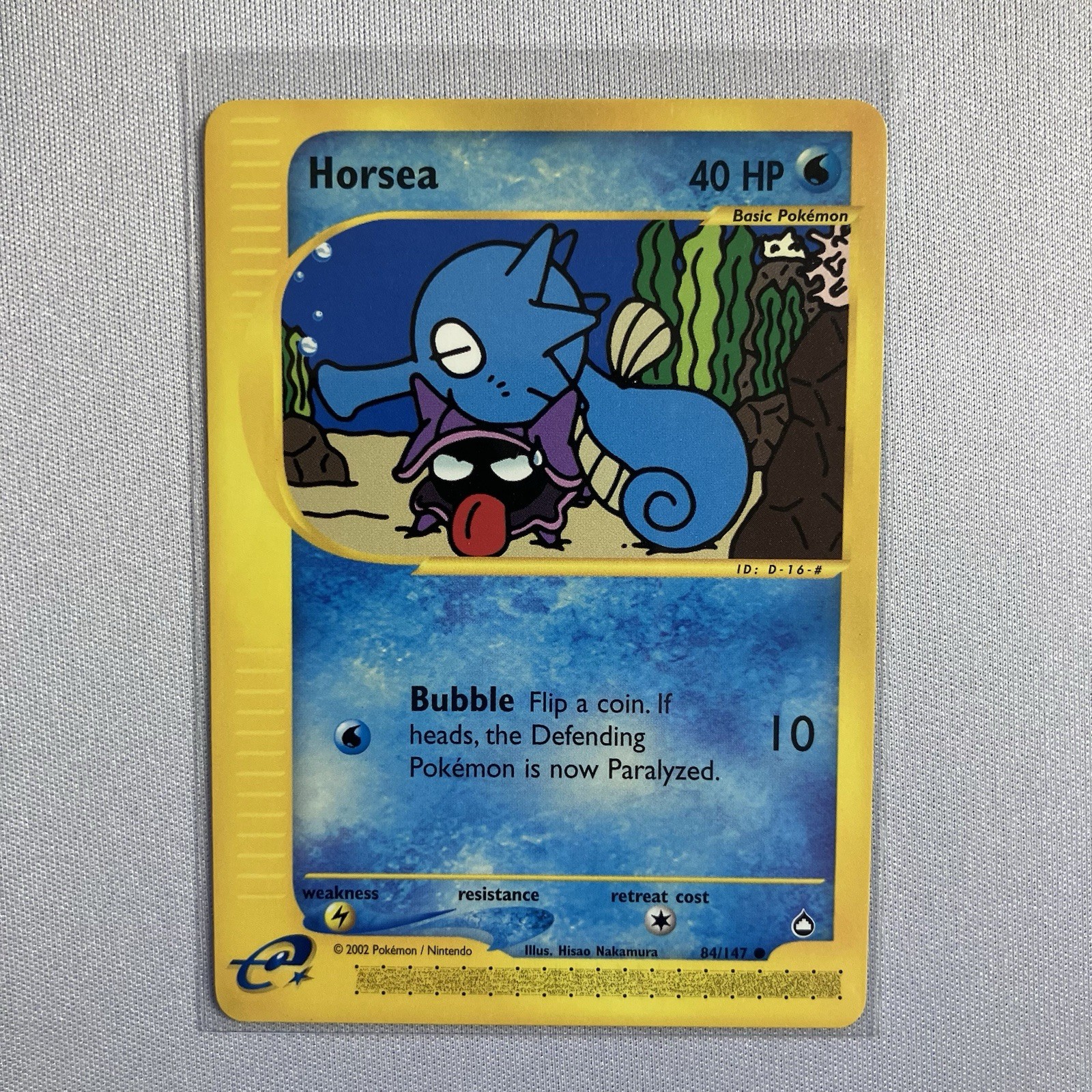 Horsea 84/147 - Aquapolis E-Reader - WoTC Vintage Pokemon TCG - NM Horsea 84/147 - Aquapolis E-Reader - WoTC Vintage Pokemon TCG - NM