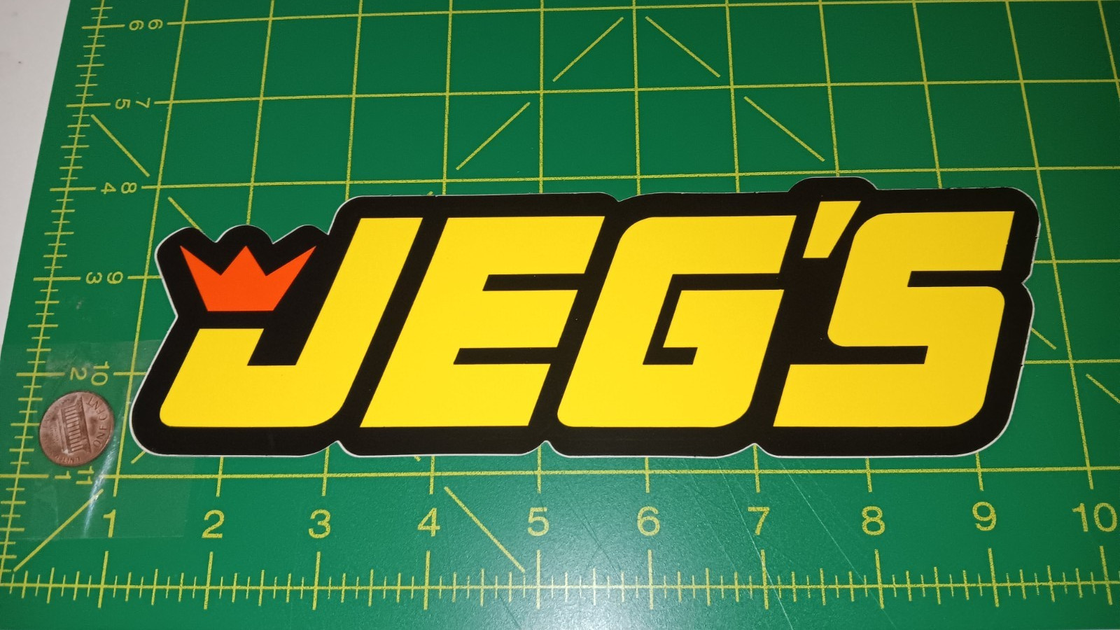 JEGS ORANGE CROWN SINGLE Sticker Decal OLD STOCK ORIGINAL RACING JEGS ORANGE CROWN SINGLE Sticker Decal OLD STOCK ORIGINAL RACING