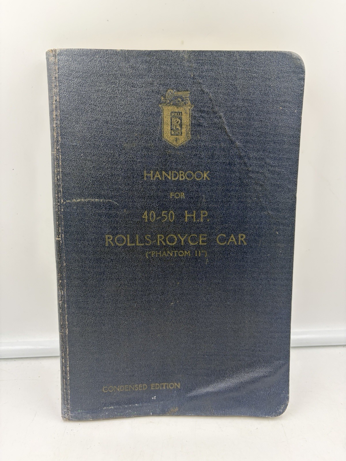 Original Rolls-Royce Phantom II 40/50 HP Handbook Condensed Edition - Vintage Original Rolls-Royce Phantom II 40/50 HP Handbook Condensed Edition - Vintage