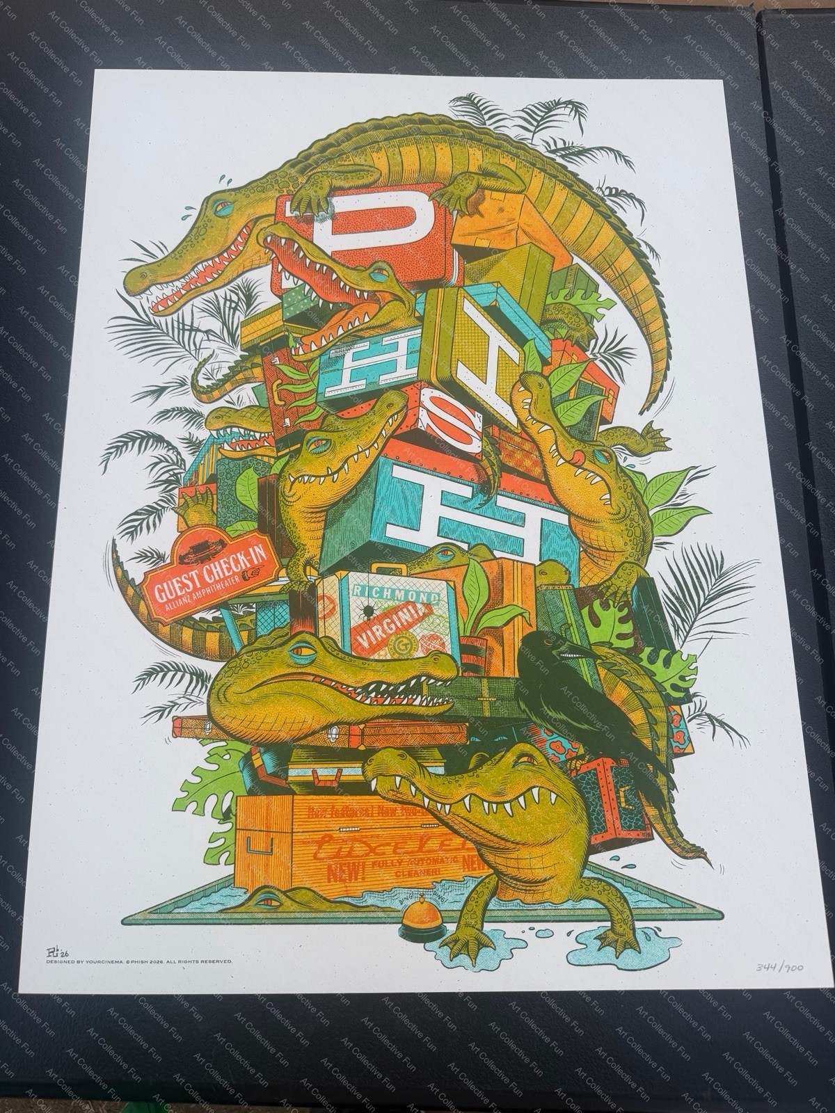 🐊Phish Poster Allianz Amphitheatre Richmond VA 2026 LE900
