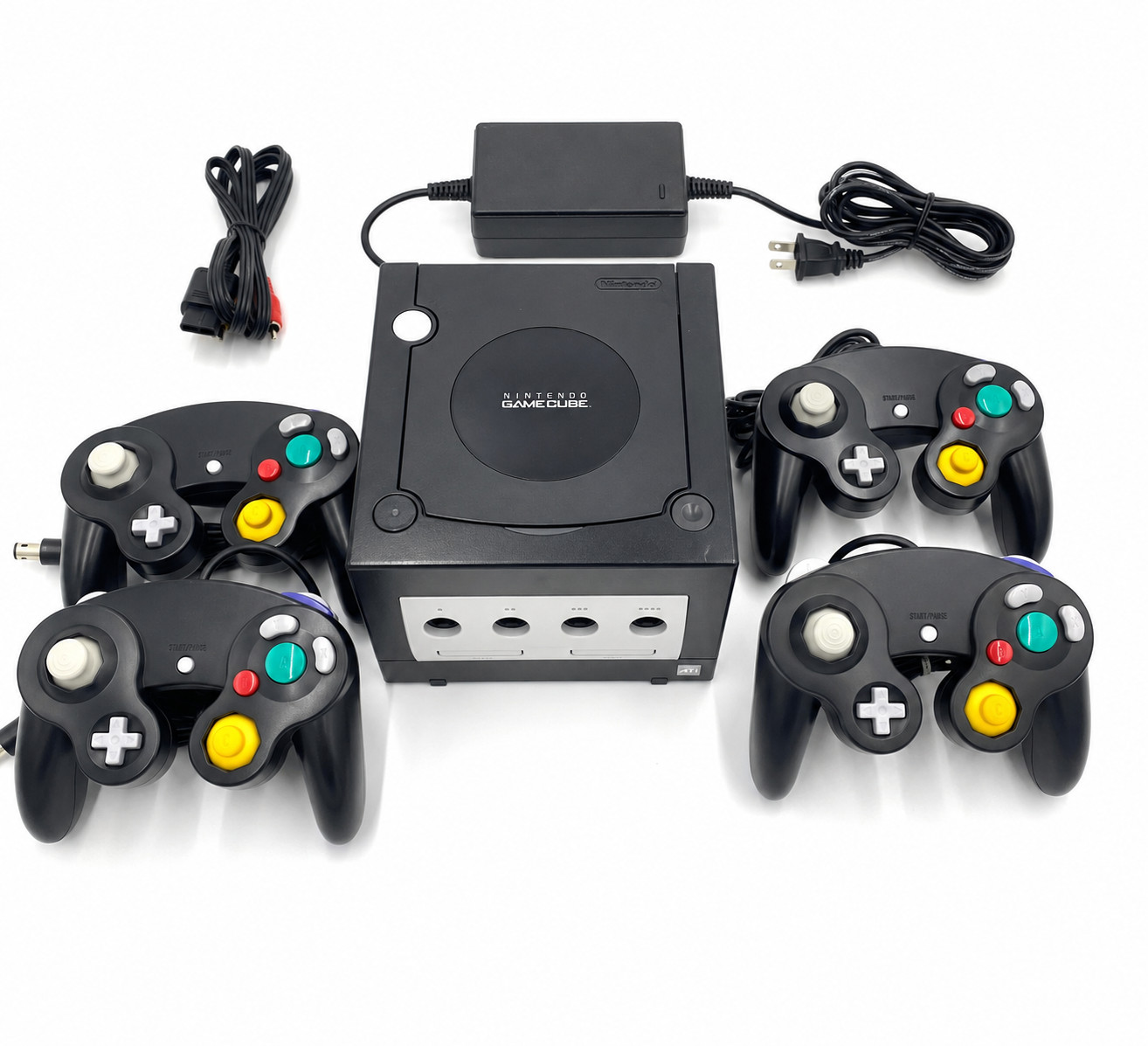 Nintendo GameCube Console NGC Console Various Colors + Controller + Wires Bundle