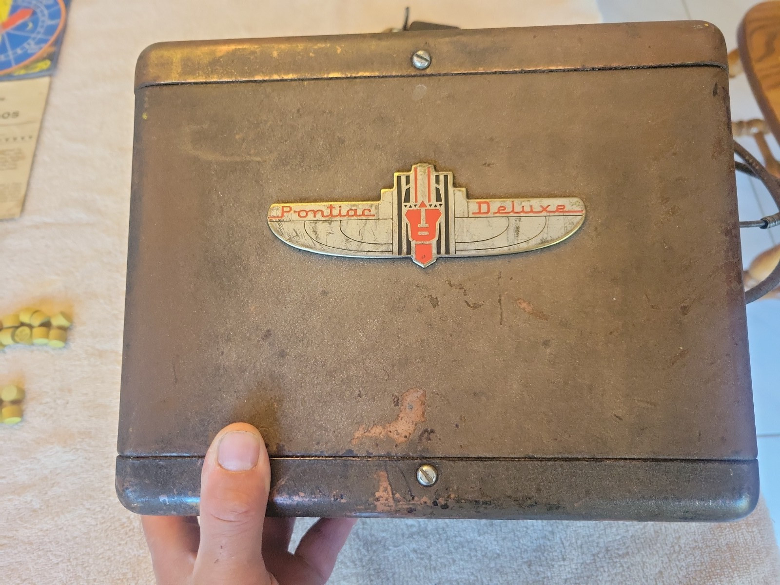 RARE 1937 1938?? PONTIAC ACCESSORY RADIO DELUXE 6,8?? RARE 1937 1938?? PONTIAC ACCESSORY RADIO DELUXE 6,8??