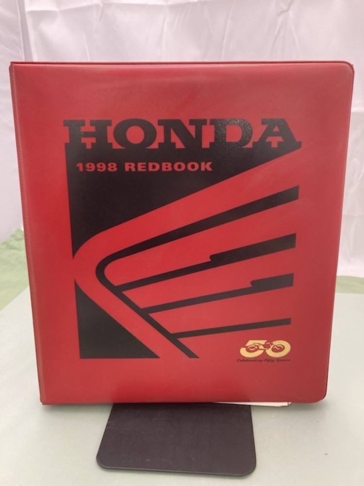 Honda Redbook Motorcycle & ATV Dealer Model Guide w/ Spec Sheets 1998 Genuine