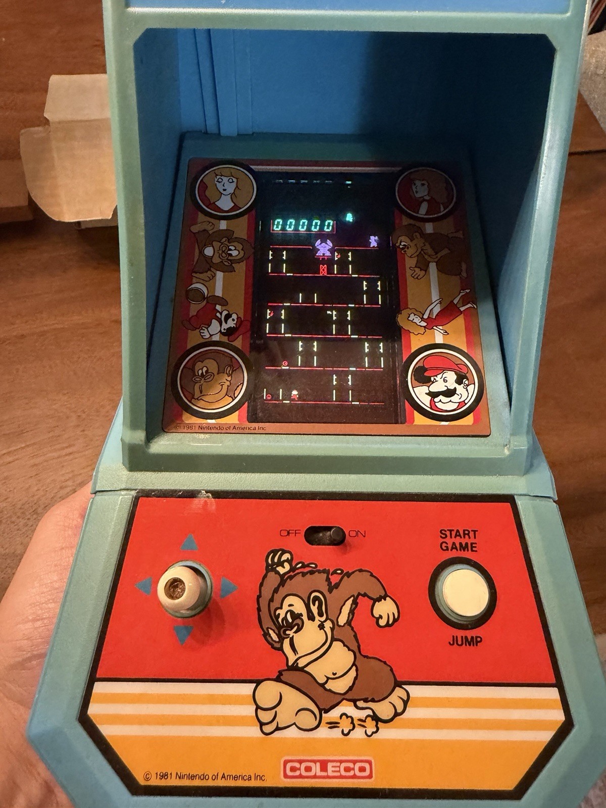 Vintage Donkey Kong Nintendo Coleco Tabletop Mini Arcade *Tested Working* 