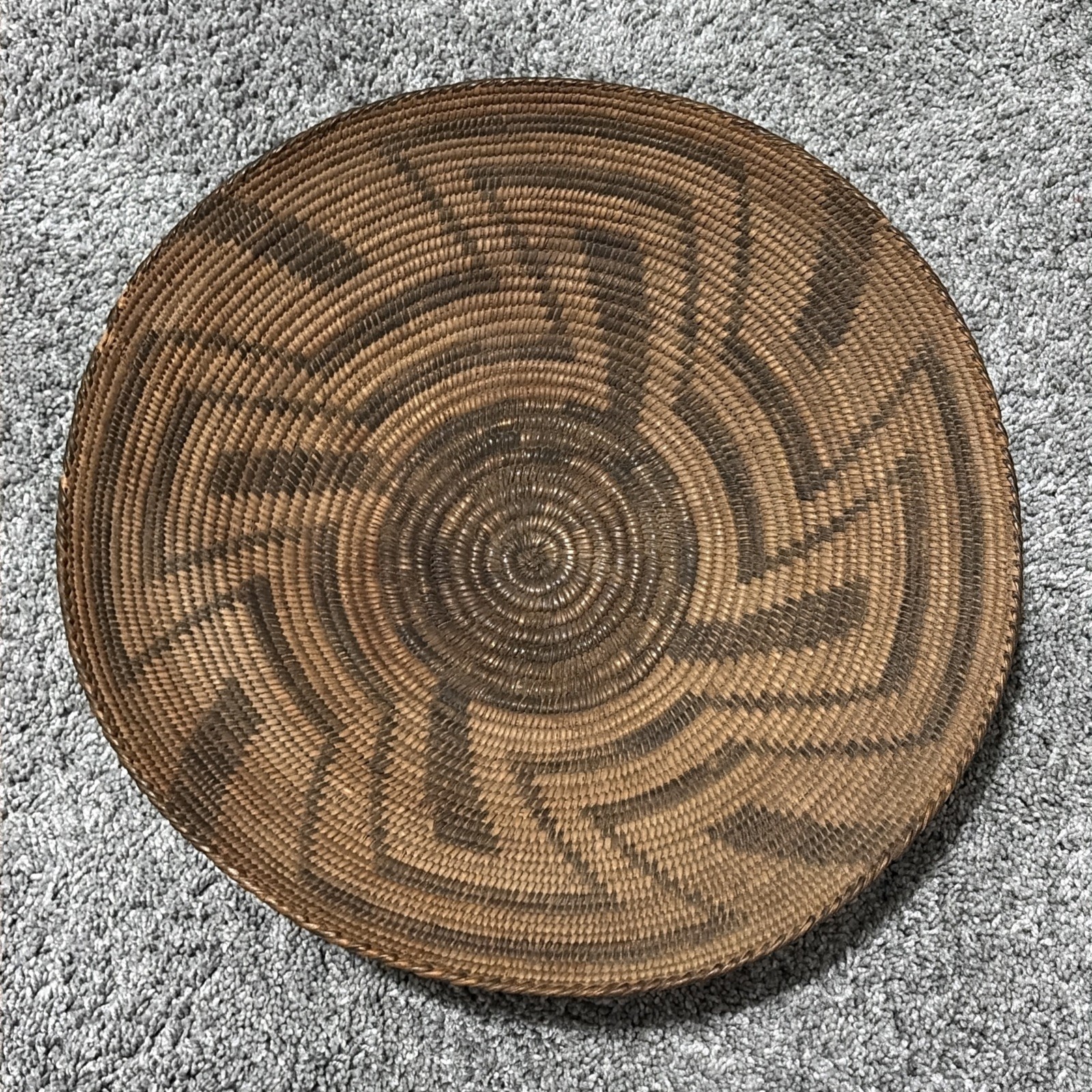 Antique Native American Pima Basket Whirling Logs PLEASE READ INFO Antique Native American Pima Basket Whirling Logs PLEASE READ INFO