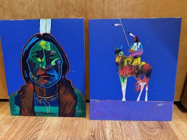 PLAINS SENTINEL/RED CLOUD SUITE Signed JOHN NIETO Ltd Ed Serigraphs COA 49/195 PLAINS SENTINEL/RED CLOUD SUITE Signed JOHN NIETO Ltd Ed Serigraphs COA 49/195